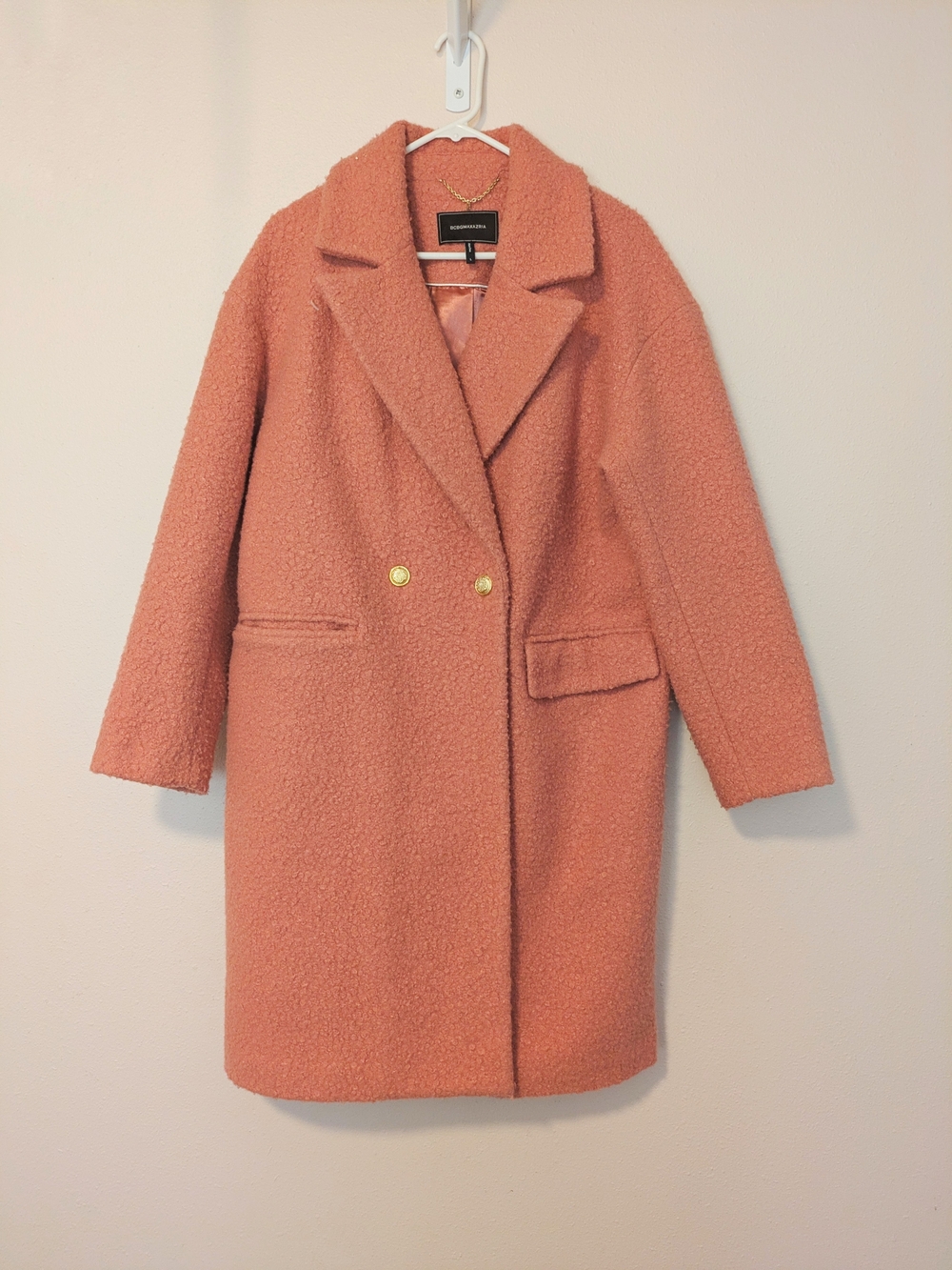 BCBG Women's Long Coat in Coral
